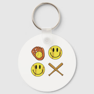 XO softball.png Keychain