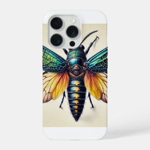 Xoanodera Insect Dorsal View 210624IREF104 _ Water iPhone 15 Pro Case