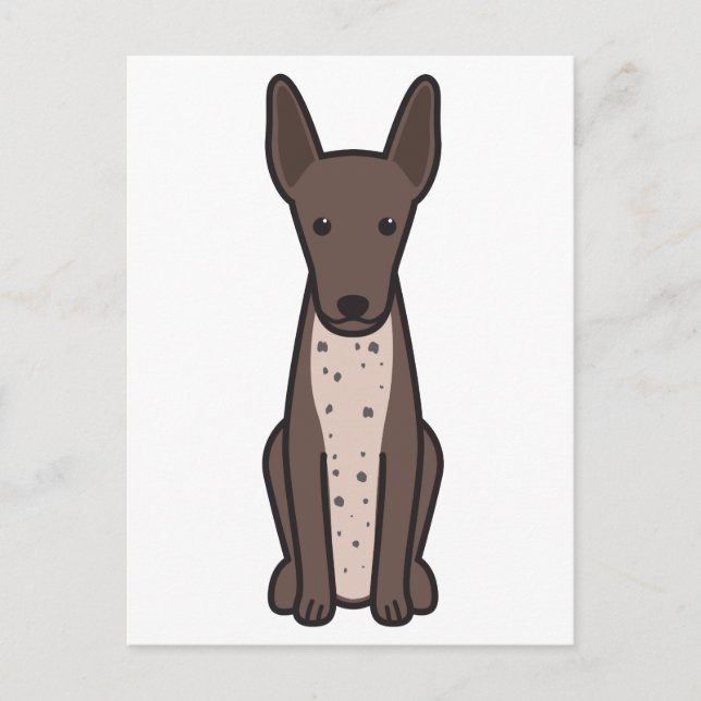 Xoloitzcuintli Dog Cartoon Postcard (Front)