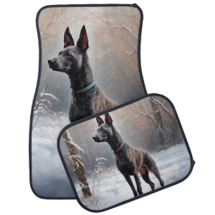 Xoloitzcuintli Let It Snow Christmas Car Floor Mat