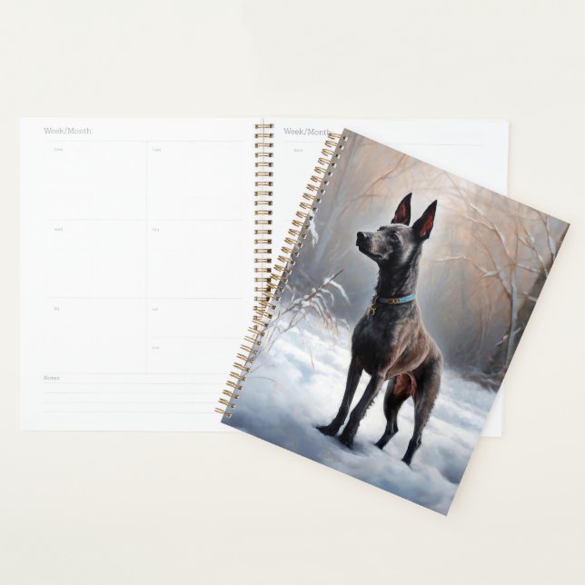 Xoloitzcuintli Let It Snow Christmas Planner (Display)