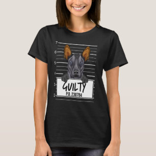 Xoloitzcuintli Mugshot Guilty Dog T-Shirt