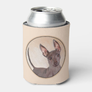 Xoloitzcuintli Painting - Cute Original Dog Art Can Cooler