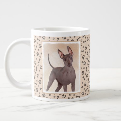 Xoloitzcuintli Painting _ Cute Original Dog Art Giant Coffee Mug