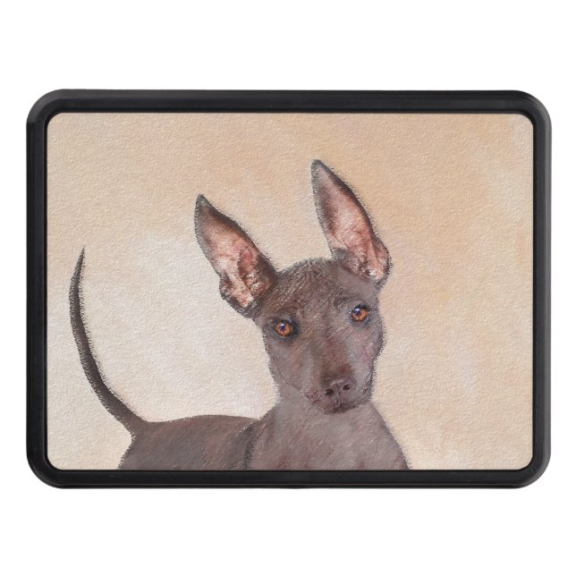 Xoloitzcuintli Painting - Cute Original Dog Art Hitch Cover (Front)