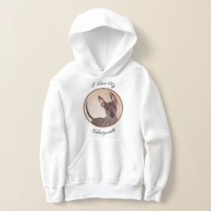 Xoloitzcuintli Painting - Cute Original Dog Art Hoodie