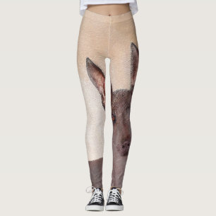 Xoloitzcuintli Painting - Cute Original Dog Art Leggings