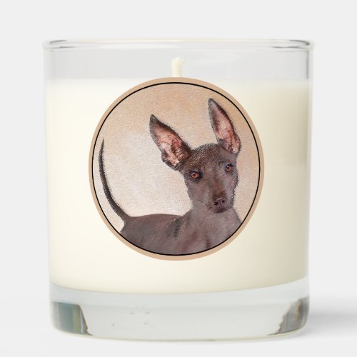 Xoloitzcuintli Painting _ Cute Original Dog Art Scented Candle