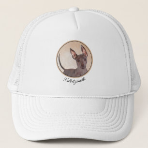 Xoloitzcuintli Painting - Cute Original Dog Art Trucker Hat