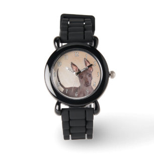 Xoloitzcuintli Painting - Cute Original Dog Art Watch