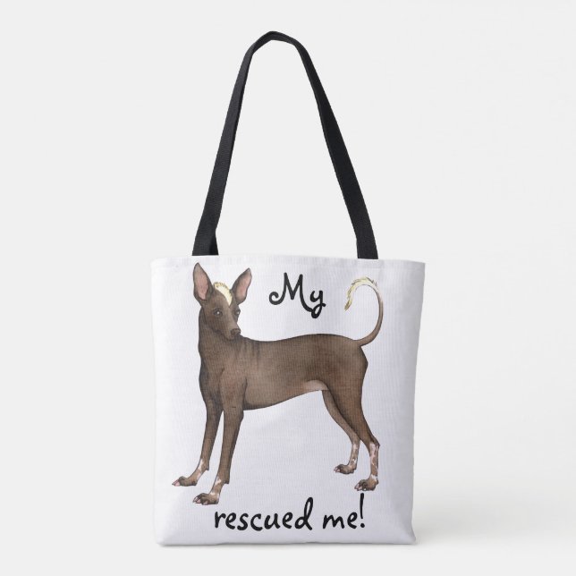 Xoloitzcuintli Rescue Tote Bag (Back)