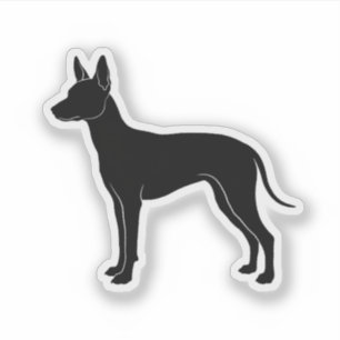 Xoloitzcuintli silhouette sticker