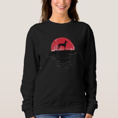 Xoloitzcuintli Xolo Japanese Sunset Retro Dog Red Sweatshirt