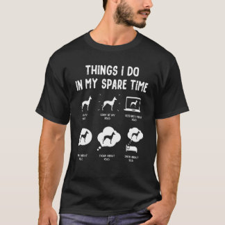 Xoloitzcuintli Xolo Things Do Spare Time  Dog Mom  T-Shirt