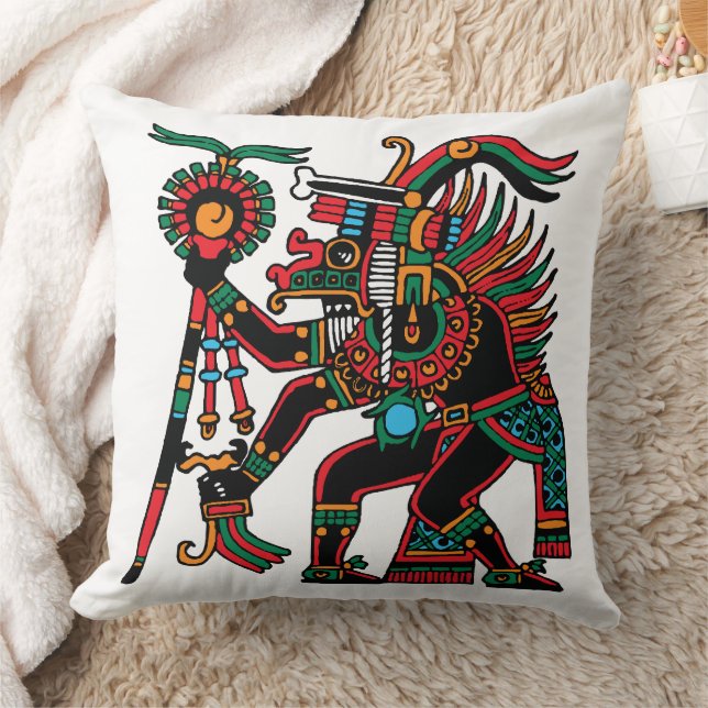 Xolotl – God of The Evening Star Throw Pillow (Blanket)