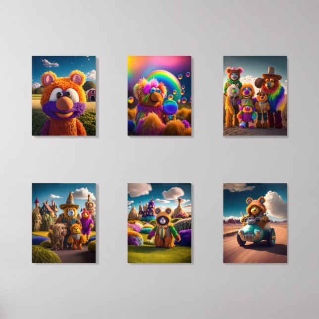 xooribous foam core photo tile  (Front Set)