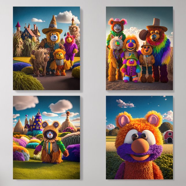 xooribous foam core photo tile  (Front Set)