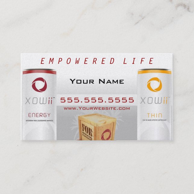 Xowii Distributor Business Card (Front)