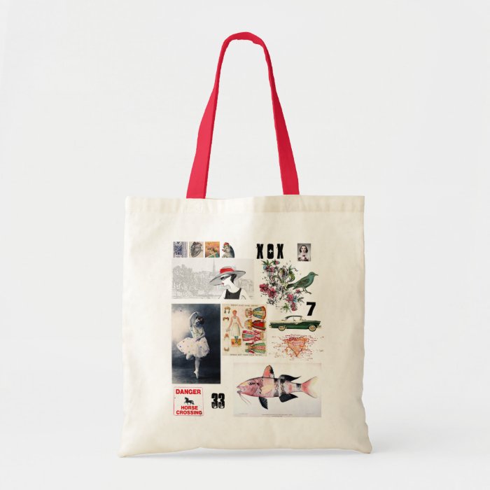 XOX Collage on Tote Canvas Bag