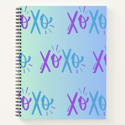 XOXO 216 cm x 28 cm Spiral Notebook