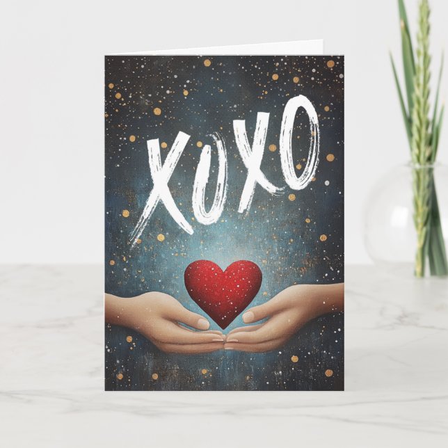 XOXO: A Gift of Love Holiday Card (Front)