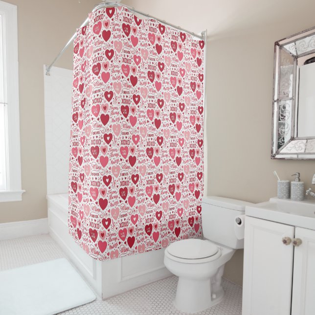 XOXO & Always Be Mine  Shower Curtain (In Situ)
