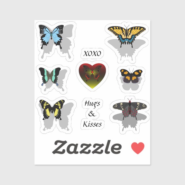 XOXO Butterfly Pack Sticker (Sheet)