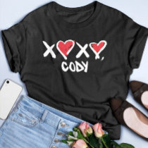 Xoxo Cody Rigsby Pelo Workout Cute Valentines Day T-Shirt