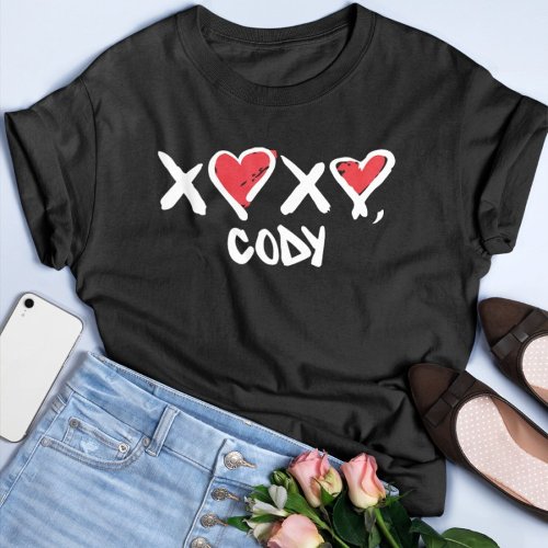 Xoxo Cody Rigsby Pelo Workout Cute Valentines Day T_Shirt