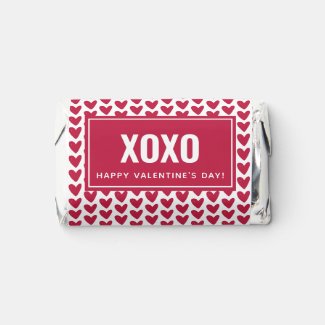 XoXo - Cute Little Red Hearts Valentine's Day Hershey's Miniatures