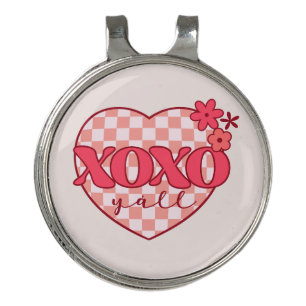 XOXO   Cute & Loving Pink Heart Golf Hat Clip