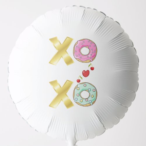 Xoxo Doughnut 2 June Valentines National Donut Day Balloon