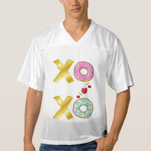Xoxo Doughnut 2 June Valentines National Donut Day Mens Football Jersey