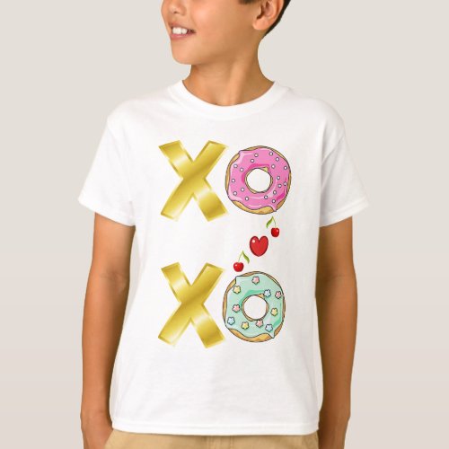 Xoxo Doughnut 2 June Valentines National Donut Day T_Shirt