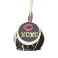 XOXO Faux Gold & Pink Lips Cake Pops