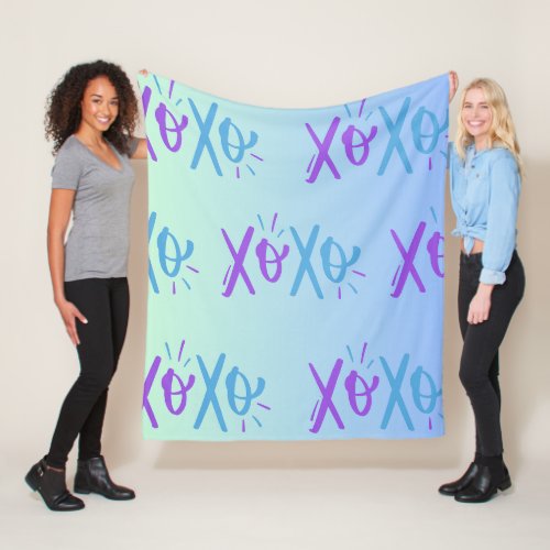 XOXO Fleece Blanket