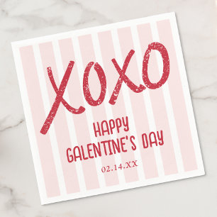 XOXO Hand Drawn Galentine’s Day Party Napkins