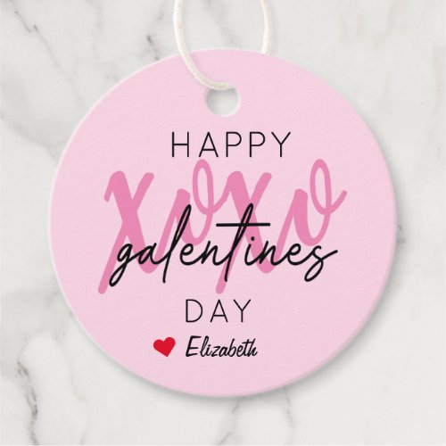 XOXO Happy Galentines Day Favor Tags