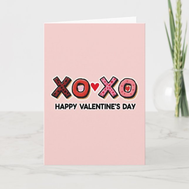 Xoxo Happy Valentines Day Card (Front)