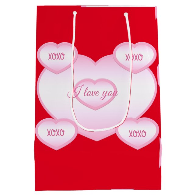 XOXO Happy Valentine's Day Gift Bag (Back)
