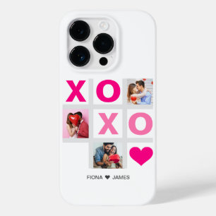XOXO Happy Valentine's Day Pink Heart Custom Photo Case-Mate iPhone 14 Pro Case