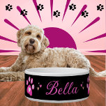 XOXO Heart and Paws Pet Bowl<br><div class="desc">Hugs,  kisses and paws are all together in this unique pet bowl with XOXO (hugs and kisses) printed on the paw & toe pads.</div>