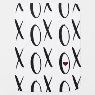 XOXO Heart Baby Blanket