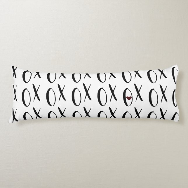 XOXO Heart Body Pillow (Front)