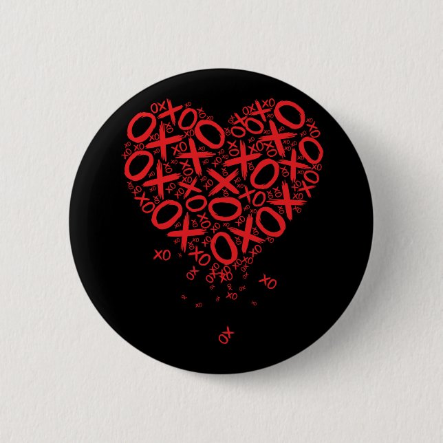 XOXO Heart Button (Front)