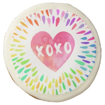 Xoxo Heart Sugar Cookie by byDania at Zazzle