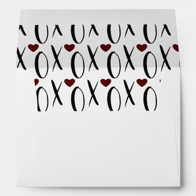 XOXO Hearts Envelope (Back (Bottom))