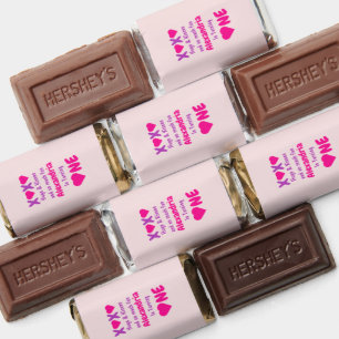XOXO Hugs and Kisses 1st Birthday Hershey's Miniatures
