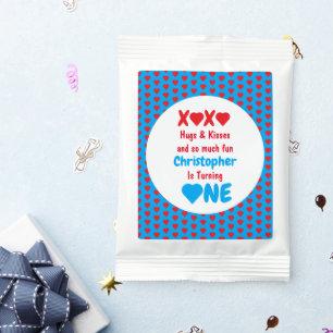 XOXO Hugs and Kisses 1st Birthday Hot Chocolate Drink Mix