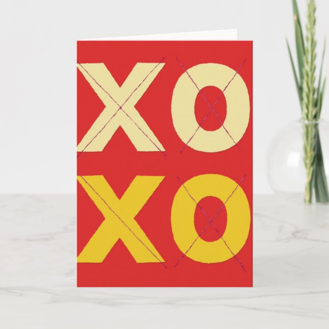 Xoxo Hugs And Kisses Card (Front)